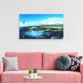 熱気球、ナパバレー キャンバスプリント (インサイチュ (リビング))