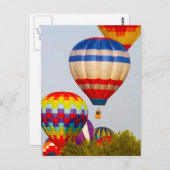 熱気球、バルーンフェスト、オラテ、カンザス2 ポストカード (正面/裏面)