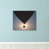 熱気球、バルーンフェスト、オラテ、カンザス、太陽 キャンバスプリント (インサイチュ (ウッドフロア))