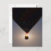 熱気球、バルーンフェスト、オラテ、カンザス、太陽 ポストカード (正面/裏面)