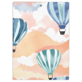 熱気球 | パステルウォーターカラー クリップボード (裏面)