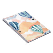 熱気球 | パステルウォーターカラー ノートブック (右側)