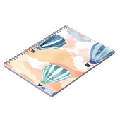 熱気球 | パステルウォーターカラー ノートブック (左側)