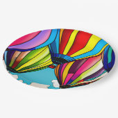 熱気球 ペーパープレート (アングル)