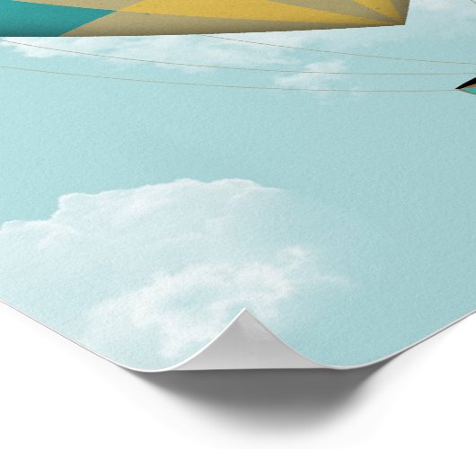 熱気球 ポスター (角)