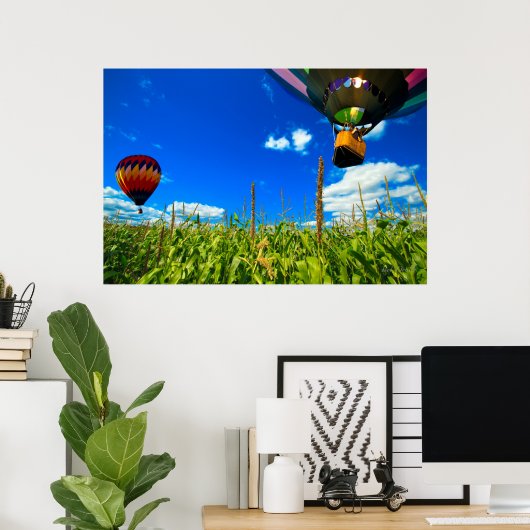熱気球 ポスター (ホームオフィス)