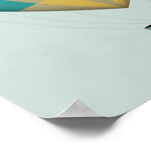 熱気球 ポスター (角)