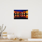 熱気球 ポスター (キッチン)