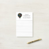 熱気球 ポストイット (デスク上)