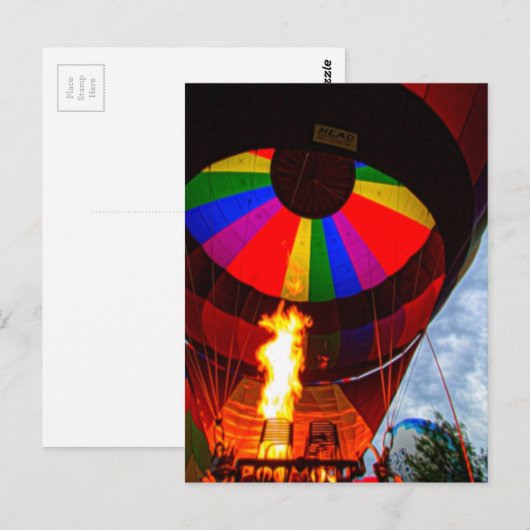 熱気球 ポストカード (正面/裏面)