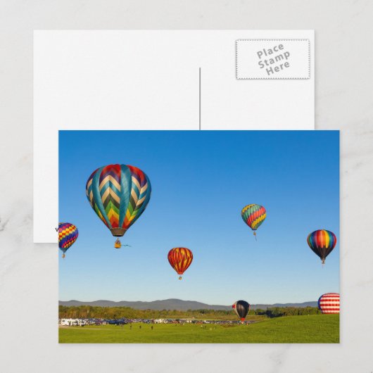 熱気球 ポストカード (正面/裏面)