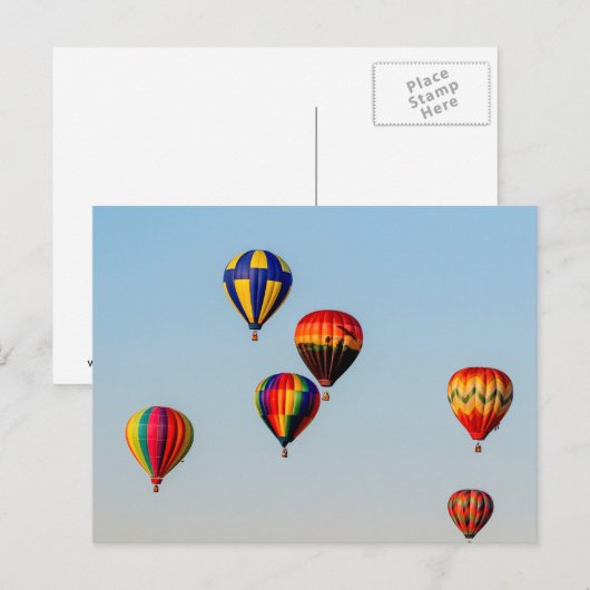熱気球 ポストカード (正面/裏面)