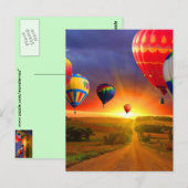 熱気球 ポストカード (正面/裏面)