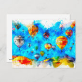 熱気球 ポストカード (正面/裏面)