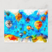 熱気球 ポストカード (正面)