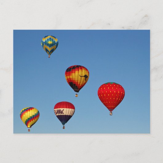 熱気球 ポストカード (正面)