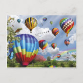 熱気球 ポストカード (正面)