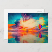 熱気球 ポストカード (正面/裏面)