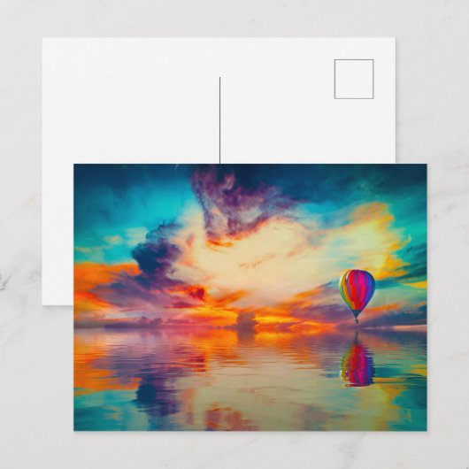 熱気球 ポストカード (正面/裏面)