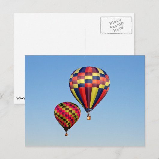 熱気球 ポストカード (正面/裏面)