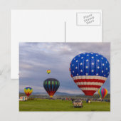 熱気球 ポストカード (正面/裏面)