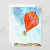 熱気球 ポストカード (正面/裏面)