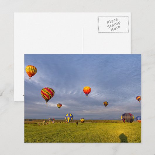 熱気球 ポストカード (正面/裏面)