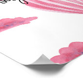 熱気球 – ママのお腹の大きさ ポスター (角)