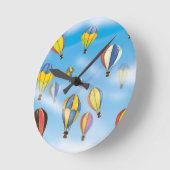熱気球 ラウンド壁時計 (傾斜)