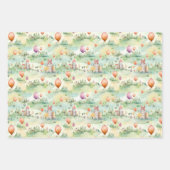 熱気球 ラッピングペーパーシート (正面2)