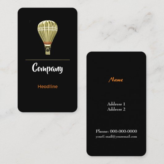 熱気球 名刺 (正面/裏面)