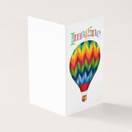 熱気球*小*グリーティングカードセット (外部)