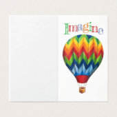 熱気球*小*グリーティングカードセット (外部フラット)