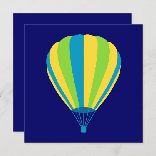 熱気球 招待状 (正面/裏面)