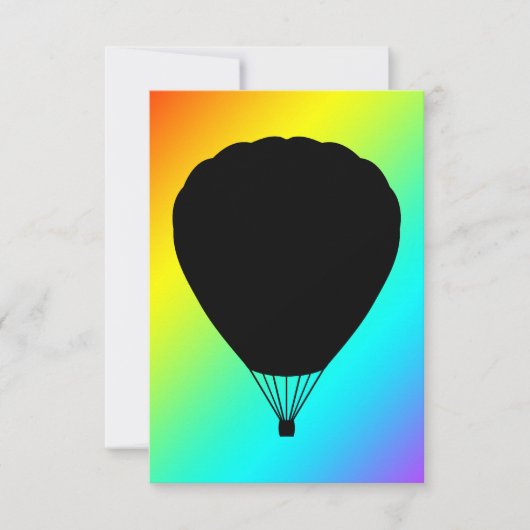 熱気球 招待状 (正面)