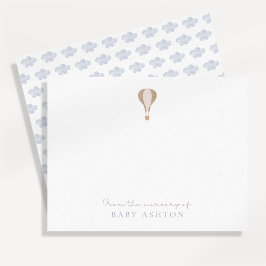 熱気球、男の子の子供部屋から感謝してい 招待状