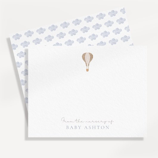 熱気球、男の子の子供部屋から感謝してい 招待状