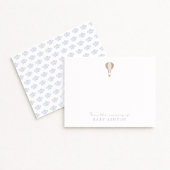 熱気球、男の子の子供部屋から感謝してい 招待状