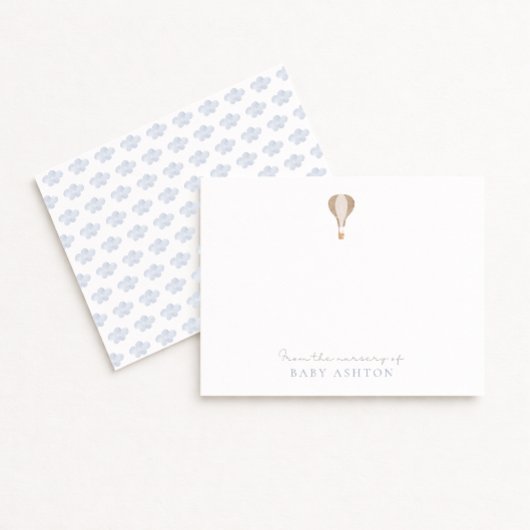 熱気球、男の子の子供部屋から感謝してい 招待状