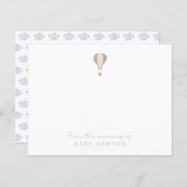 熱気球、男の子の子供部屋から感謝してい 招待状