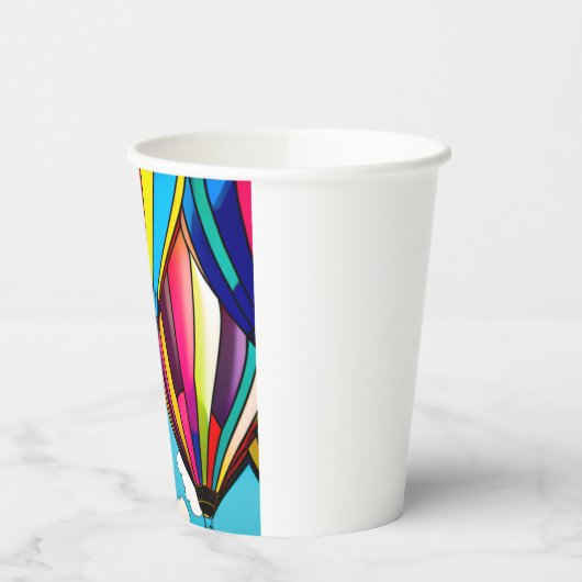 熱気球 紙コップ (左)