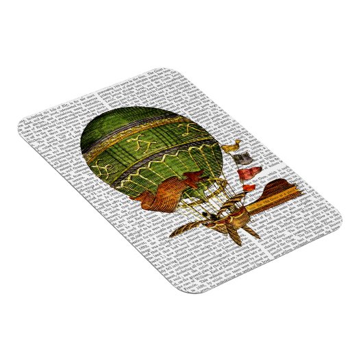 熱気球（緑） マグネット (右側)