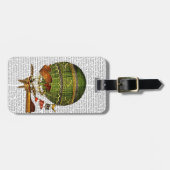 熱気球(緑) ラゲッジタグ (正面横)