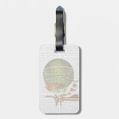 熱気球(緑) ラゲッジタグ (裏面縦)