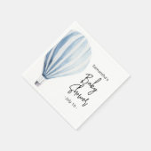 熱気球 – 赤ちゃんシャワー スタンダードカクテルナプキン (角)