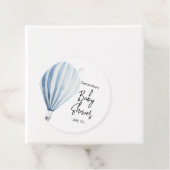 熱気球 – 赤ちゃんシャワー フェイバータグ (インサイチュ)