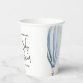 熱気球 – 赤ちゃんシャワー 紙コップ (右)