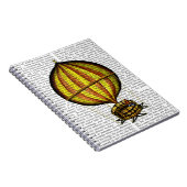 熱気球（黄色と赤） ノートブック (右側)