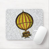 熱気球（黄色と赤） マウスパッド (マウス)