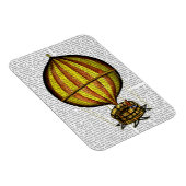 熱気球（黄色と赤） マグネット (右側)